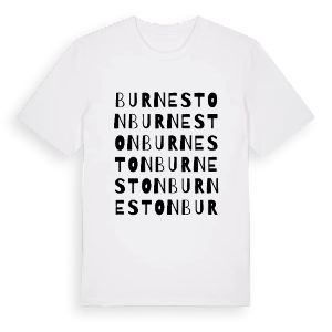 Burneston ordlek t-shirt – ekologisk bomull t-shirt från Pinshirt