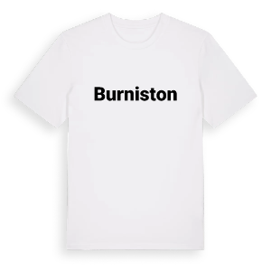 Burniston fetstil t-shirt – ekologisk bomull t-shirt från Pinshirt
