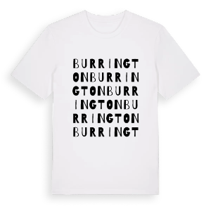 Burrington ordlek t-shirt – ekologisk bomull t-shirt från Pinshirt
