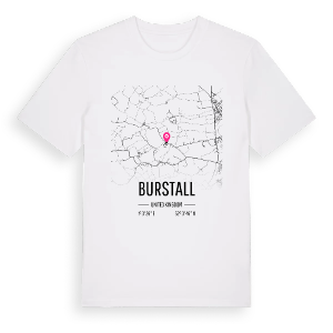 Burstall karta t-shirt – ekologisk bomull t-shirt från Pinshirt