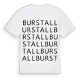 Burstall ordlek t-shirt