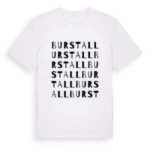Burstall ordlek t-shirt – ekologisk bomull t-shirt från Pinshirt