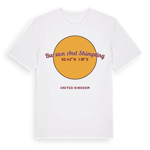 Burston and Shimpling cirkel t-shirt – ekologisk bomull t-shirt från Pinshirt