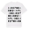 Burston and Shimpling ordlek t-shirt