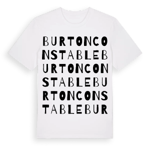 Burton Constable ordlek t-shirt – ekologisk bomull t-shirt från Pinshirt