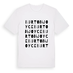 Burton Joyce ordlek t-shirt – ekologisk bomull t-shirt från Pinshirt