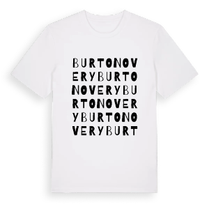 Burton Overy ordlek t-shirt – ekologisk bomull t-shirt från Pinshirt