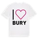 Jag älskar Bury t-shirt stort tryck