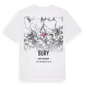 Bury karta t-shirt – ekologisk bomull t-shirt från Pinshirt
