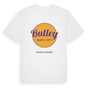 Butley cirkel t-shirt – ekologisk bomull t-shirt från Pinshirt