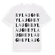 Bylaugh ordlek t-shirt
