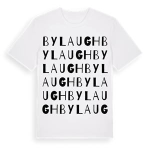 Bylaugh ordlek t-shirt – ekologisk bomull t-shirt från Pinshirt