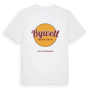 Bywell cirkel t-shirt – ekologisk bomull t-shirt från Pinshirt