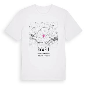 Bywell karta t-shirt – ekologisk bomull t-shirt från Pinshirt