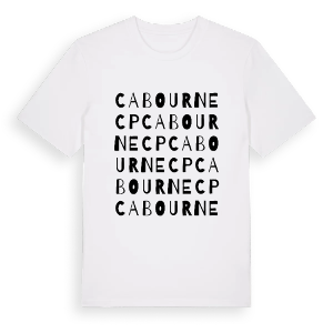 Cabourne CP ordlek t-shirt – ekologisk bomull t-shirt från Pinshirt