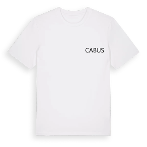 Jag älskar Cabus t-shirt litet tryck – ekologisk bomull t-shirt från Pinshirt