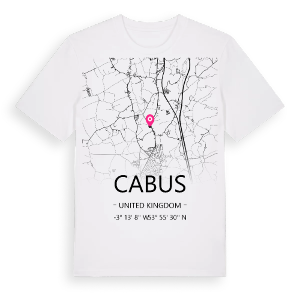 Cabus karta t-shirt – ekologisk bomull t-shirt från Pinshirt