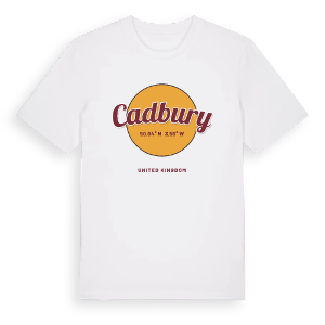 Cadbury cirkel t-shirt – ekologisk bomull t-shirt från Pinshirt