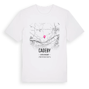 Cadeby karta t-shirt – ekologisk bomull t-shirt från Pinshirt