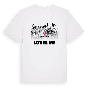 Någon i Calderdale älskar mig t-shirt – ekologisk bomull t-shirt från Pinshirt