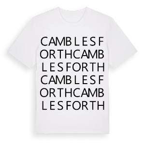 Camblesforth ordlek t-shirt – ekologisk bomull t-shirt från Pinshirt