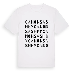 Canons Ashby ordlek t-shirt – ekologisk bomull t-shirt från Pinshirt