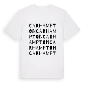 Carhampton ordlek t-shirt – ekologisk bomull t-shirt från Pinshirt