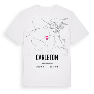 Carleton karta t-shirt – ekologisk bomull t-shirt från Pinshirt
