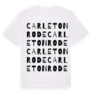 Carleton Rode ordlek t-shirt – ekologisk bomull t-shirt från Pinshirt