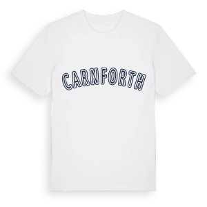 Carnforth college t-shirt – ekologisk bomull t-shirt från Pinshirt