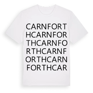 Carnforth ordlek t-shirt – ekologisk bomull t-shirt från Pinshirt