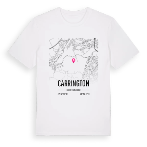 Carrington karta t-shirt – ekologisk bomull t-shirt från Pinshirt