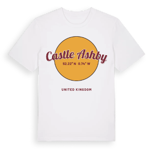 Castle Ashby cirkel t-shirt – ekologisk bomull t-shirt från Pinshirt