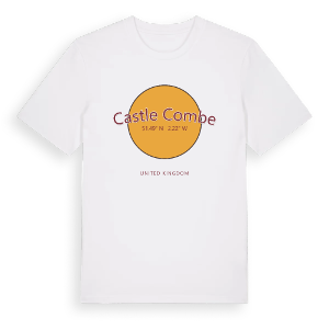 Castle Combe cirkel t-shirt – ekologisk bomull t-shirt från Pinshirt