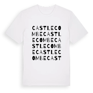 Castle Combe ordlek t-shirt – ekologisk bomull t-shirt från Pinshirt