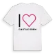 Jag älskar Castle Eden t-shirt stort tryck