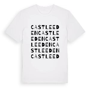 Castle Eden ordlek t-shirt – ekologisk bomull t-shirt från Pinshirt