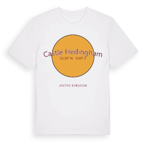 Castle Hedingham cirkel t-shirt – ekologisk bomull t-shirt från Pinshirt