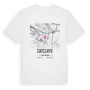 Catcliffe karta t-shirt – ekologisk bomull t-shirt från Pinshirt