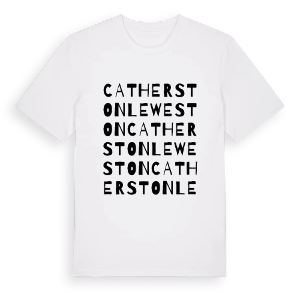 Catherston Leweston ordlek t-shirt – ekologisk bomull t-shirt från Pinshirt