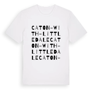 Caton-with-Littledale ordlek t-shirt – ekologisk bomull t-shirt från Pinshirt