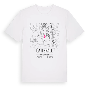 Catterall karta t-shirt – ekologisk bomull t-shirt från Pinshirt