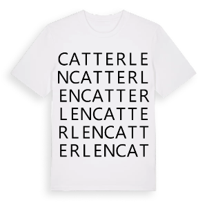 Catterlen ordlek t-shirt – ekologisk bomull t-shirt från Pinshirt