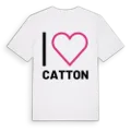 Jag älskar Catton t-shirt stort tryck