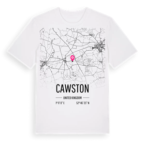 Cawston karta t-shirt – ekologisk bomull t-shirt från Pinshirt