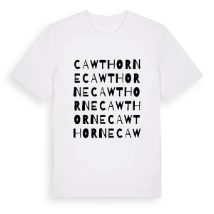 Cawthorne ordlek t-shirt – ekologisk bomull t-shirt från Pinshirt