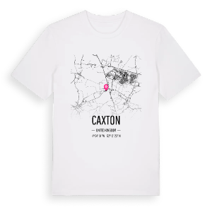 Caxton karta t-shirt – ekologisk bomull t-shirt från Pinshirt
