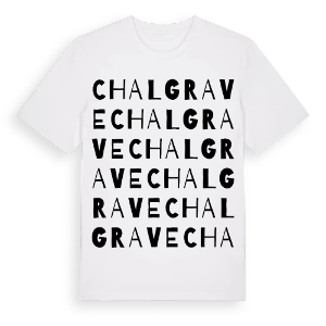 Chalgrave ordlek t-shirt – ekologisk bomull t-shirt från Pinshirt