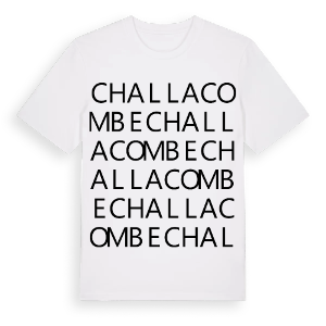 Challacombe ordlek t-shirt – ekologisk bomull t-shirt från Pinshirt