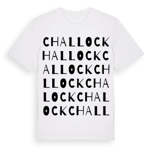 Challock ordlek t-shirt – ekologisk bomull t-shirt från Pinshirt